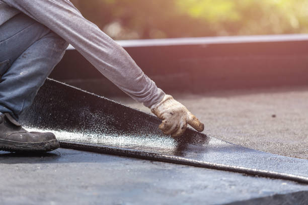 Professional Basement Waterproofing technician working in Lake, MI